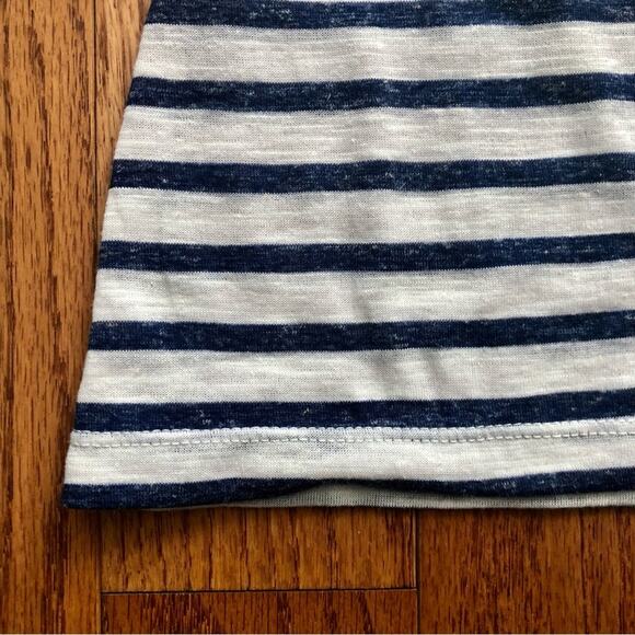 Max Studio London Striped Blue and White Long Sleeves Top Women’s Size M - Picture 7 of 11